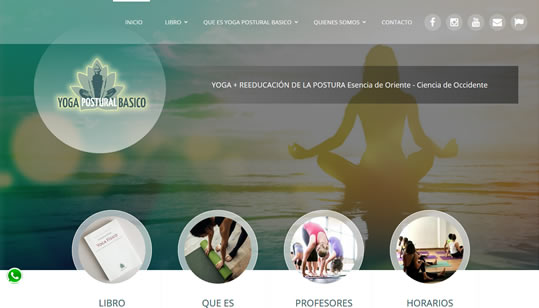 Diseño pagina web Yoga Postural Básico